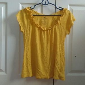 Organic cotton blouse with ruffles